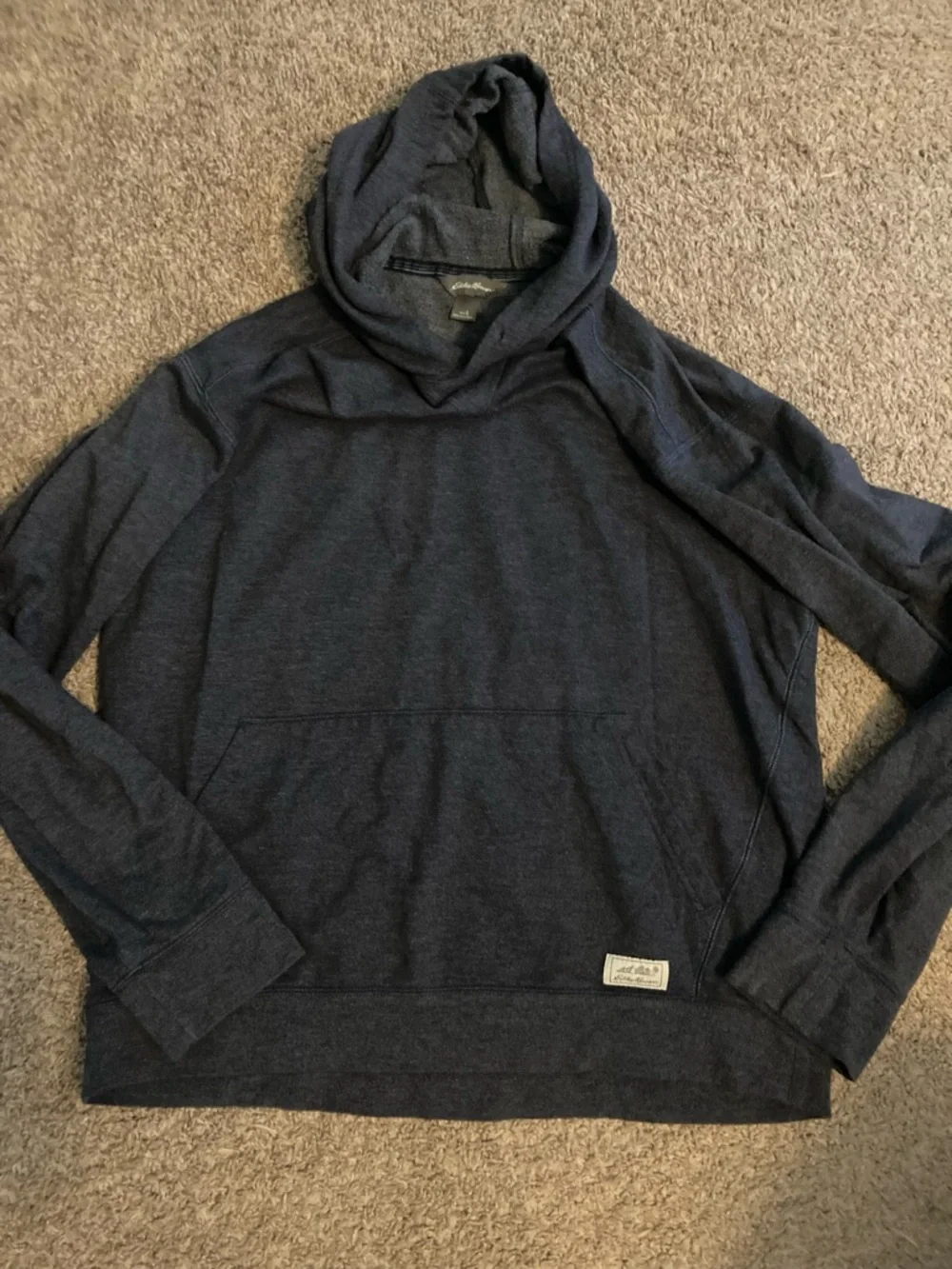 Men's Eddie Bauer Hooded Pullover Sweater - blue - Picture 5 of 5